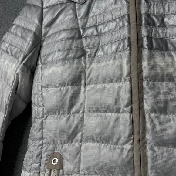 Bogner Ski Jacket Men's Small Gray and White Cosmopolitan Sport Zip Up - Picture 9 of 16